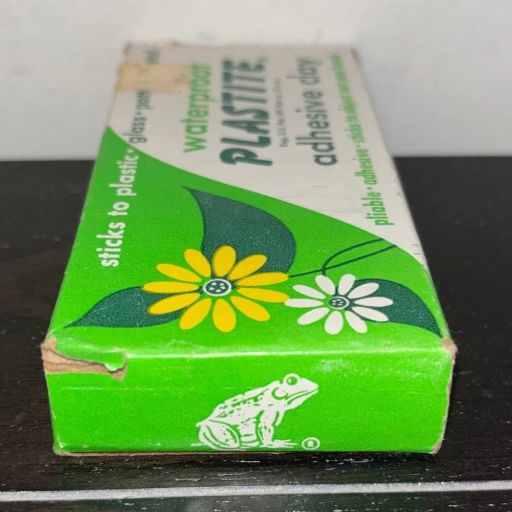 Vintage | Plastite Waterproof‎ Adhesive Clay | Original Box | Great Graphics